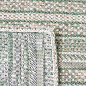 Safavieh Ms Elegant Taupe/Beige Area Rug - Luxurious Cotton Comfort For Stylish Home Décor, 4x6 Ft Green ,Ivory 100% Cotton Msr412y-6