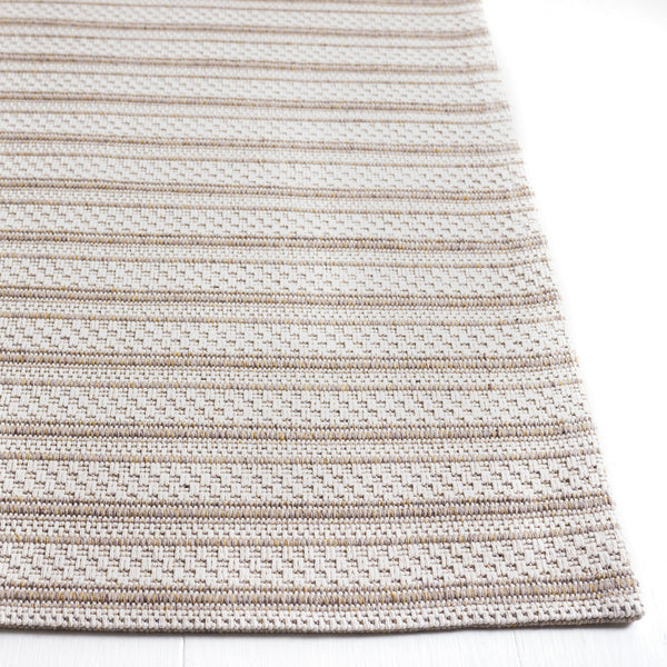 Safavieh Martha Stewart Elegant Cotton Area Rug | Chic Striped Design For Cozy Home Decor Solutions Taupe ,Cream 100% Cotton Msr419e-6