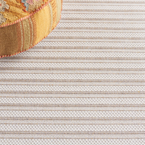 Safavieh Martha Stewart Elegant Cotton Area Rug | Chic Striped Design For Cozy Home Decor Solutions Taupe ,Cream 100% Cotton Msr419e-6