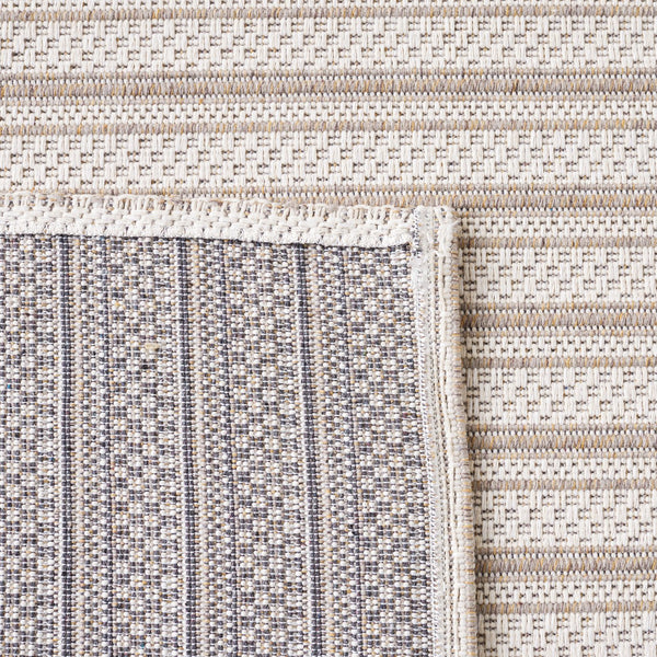 Safavieh Martha Stewart Elegant Cotton Area Rug | Chic Striped Design For Cozy Home Decor Solutions Taupe ,Cream 100% Cotton Msr419e-6