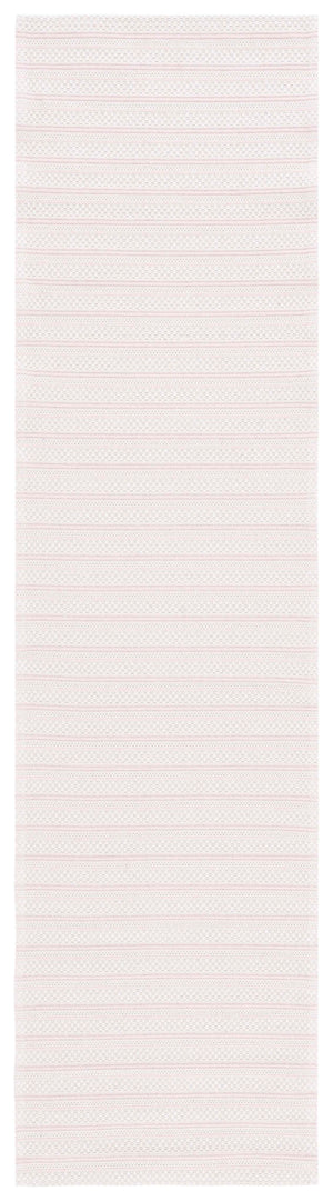 Safavieh Martha Stewart Elegant Cotton Area Rug | Chic Striped Design For Cozy Home Decor Solutions Pink ,Ivory 100% Cotton Msr419u-57
