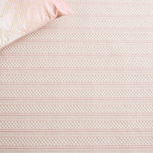 Safavieh Martha Stewart Elegant Cotton Area Rug | Chic Striped Design For Cozy Home Decor Solutions Pink ,Ivory 100% Cotton Msr419u-57