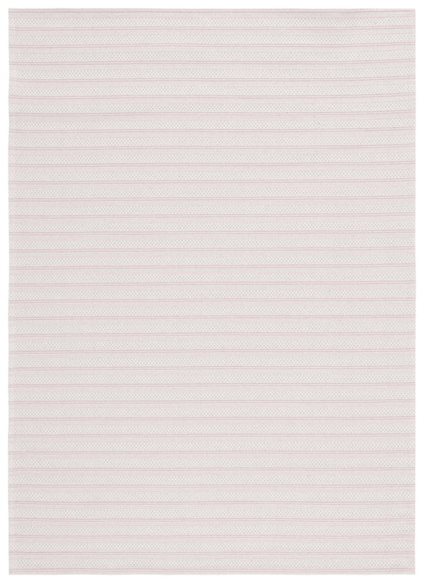 Safavieh Martha Stewart Elegant Cotton Area Rug | Chic Striped Design For Cozy Home Decor Solutions Pink ,Ivory 100% Cotton Msr419u-57