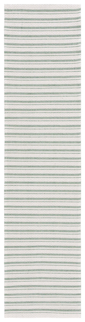 Safavieh Martha Stewart Elegant Cotton Area Rug | Chic Striped Design For Cozy Home Decor Solutions Green ,Ivory 100% Cotton Msr419y-6