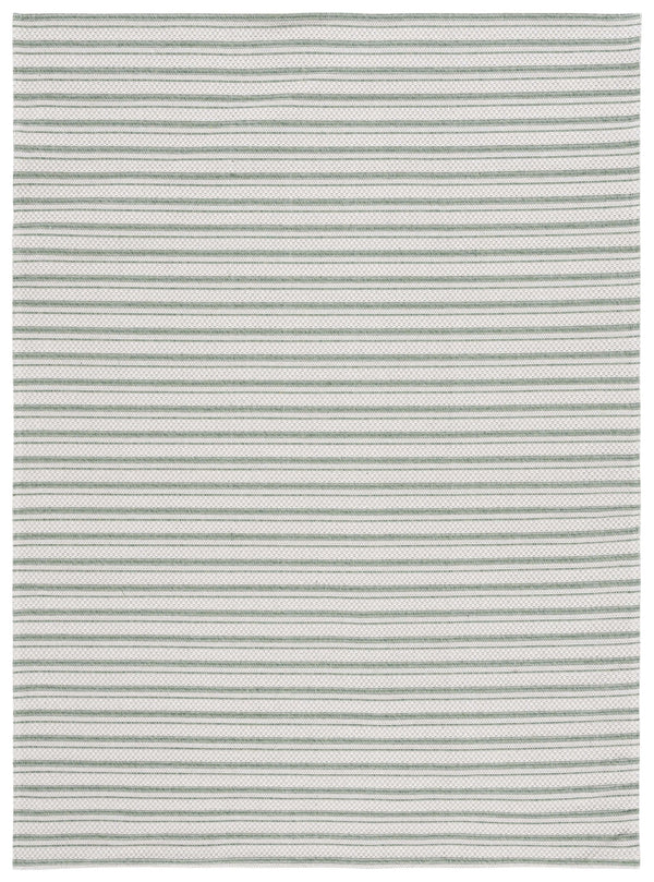 Safavieh Martha Stewart Elegant Cotton Area Rug | Chic Striped Design For Cozy Home Decor Solutions Green ,Ivory 100% Cotton Msr419y-6