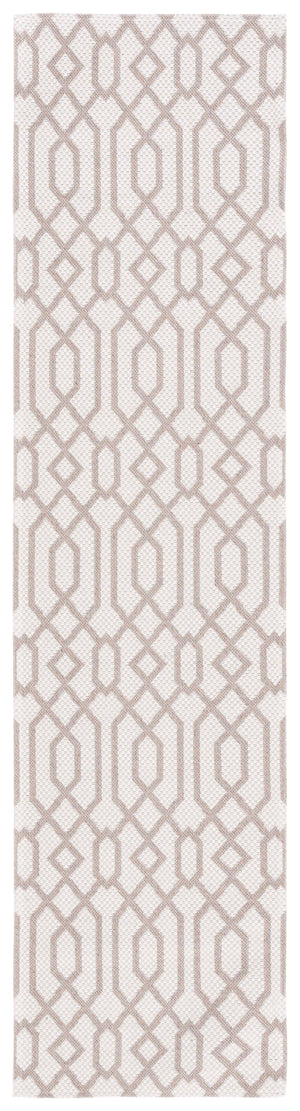Safavieh Martha Stewart Cotton Area Rug - Elegant Turkish Craftsmanship In Cozy Taupe And Cream Design Taupe ,Cream 100% Cotton Msr421e-9