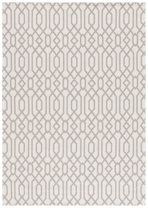 Safavieh Martha Stewart Cotton Area Rug - Elegant Turkish Craftsmanship In Cozy Taupe And Cream Design Taupe ,Cream 100% Cotton Msr421e-9