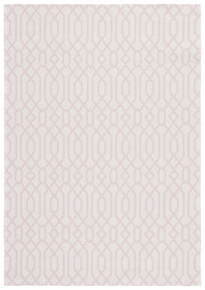 Safavieh Martha Stewart Cotton Area Rug - Elegant Turkish Craftsmanship In Cozy Taupe And Cream Design Pink ,Ivory 100% Cotton Msr421u-8