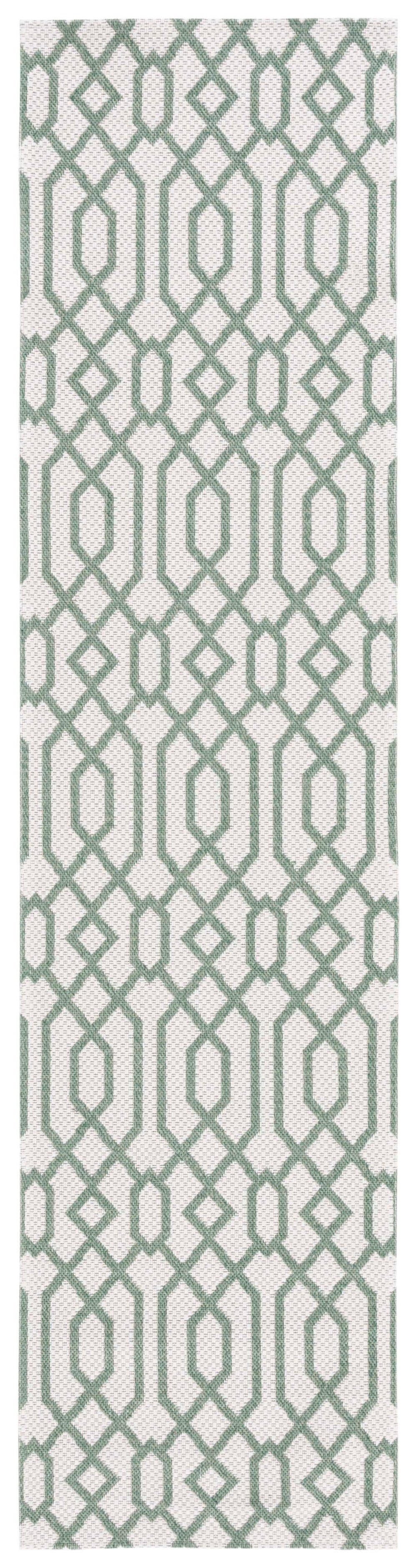 Safavieh Martha Stewart Cotton Area Rug - Elegant Turkish Craftsmanship In Cozy Taupe And Cream Design Green ,Ivory 100% Cotton Msr421y-2745