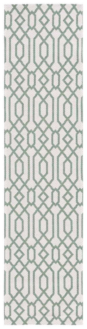Safavieh Martha Stewart Cotton Area Rug - Elegant Turkish Craftsmanship In Cozy Taupe And Cream Design Green ,Ivory 100% Cotton Msr421y-2745