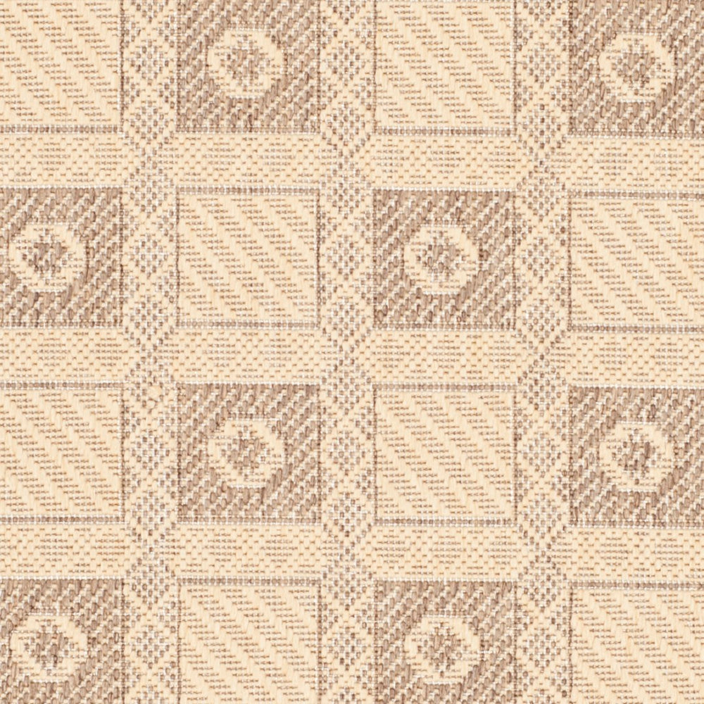 Safavieh Ms 4254-12 Luxurious Area Rug With Elegant Geometric Design For Timeless Home Decor Style Creme ,Brown 100%Polypropylene Msr4254-12-4