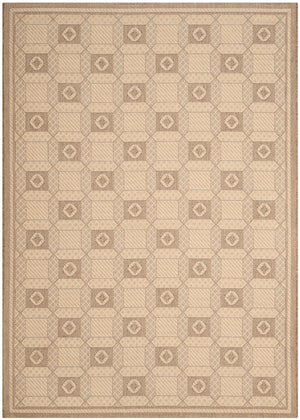 Safavieh Ms 4254-12 Luxurious Area Rug With Elegant Geometric Design For Timeless Home Decor Style Creme ,Brown 100%Polypropylene Msr4254-12-4
