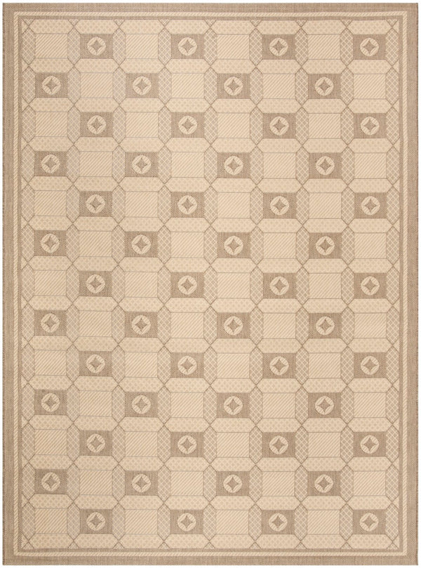 Safavieh Ms 4254-12 Luxurious Area Rug With Elegant Geometric Design For Timeless Home Decor Style Creme ,Brown 100%Polypropylene Msr4254-12-4