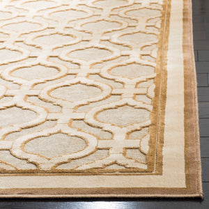 Safavieh Martha Stewart Hand Tufted Rug – Elegant Trellis Design In Luxurious Viscose, Made In Belgium Shortbread Viscose Pile Msr4445l-24