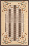 Safavieh Scrollwork Power Loomed Rug Creme 2'-7" x 4'