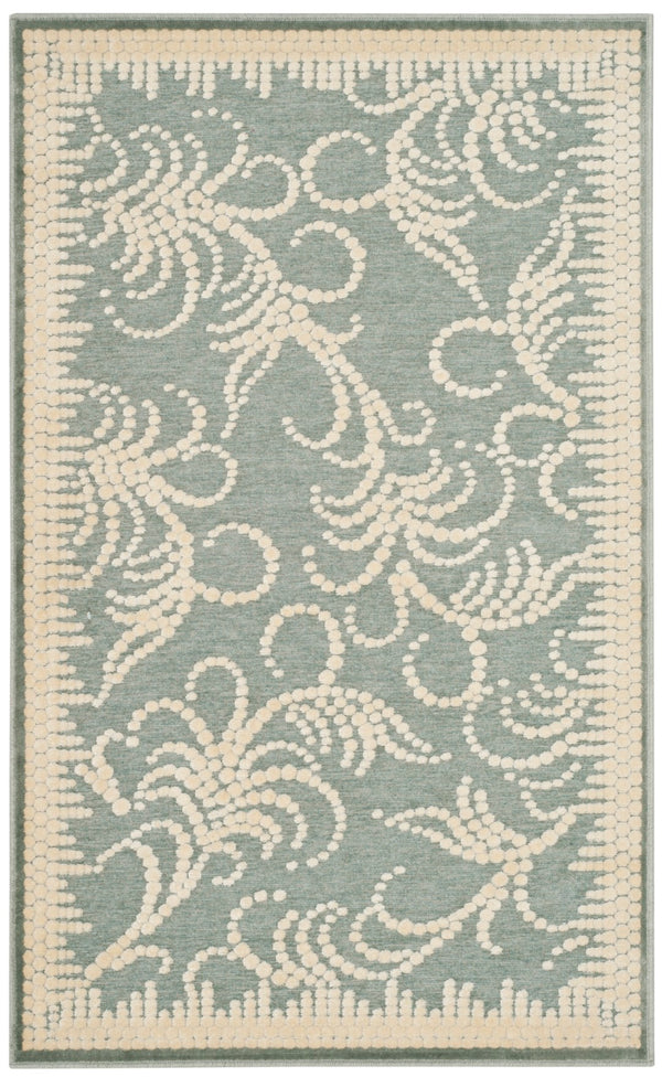 Safavieh Msr Luxurious Area Rug With Elegant Organic Pattern For Timeless Style And Comfort In Any Space Blue 75% Viscose,18% Polyester,7% Cotton Msr4449s-4