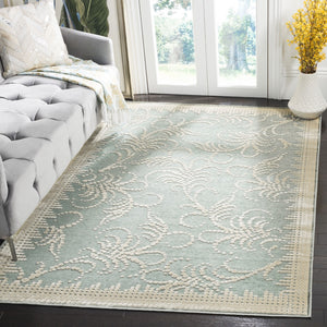 Safavieh Msr Luxurious Area Rug With Elegant Organic Pattern For Timeless Style And Comfort In Any Space Blue 75% Viscose,18% Polyester,7% Cotton Msr4449s-4