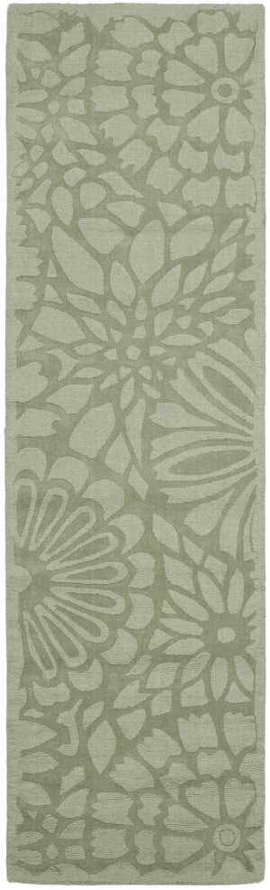 Safavieh Ms Exquisite Handloomed Area Rug - Bright Vermilion Floral Design For Cozy Home Elegance Pumpkin Seed Wool Pile Msr4536b-4