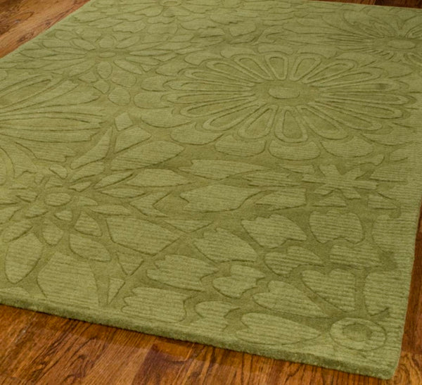 Safavieh Ms Exquisite Handloomed Area Rug - Bright Vermilion Floral Design For Cozy Home Elegance Pumpkin Seed Wool Pile Msr4536b-4