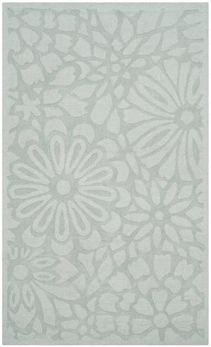 Safavieh Ms Full Bloom Area Rug - Handcrafted Wool Design With Vibrant Floral Motifs For Elegant Living Spaces Driftwood Grey Wool Pile Msr4536g-3