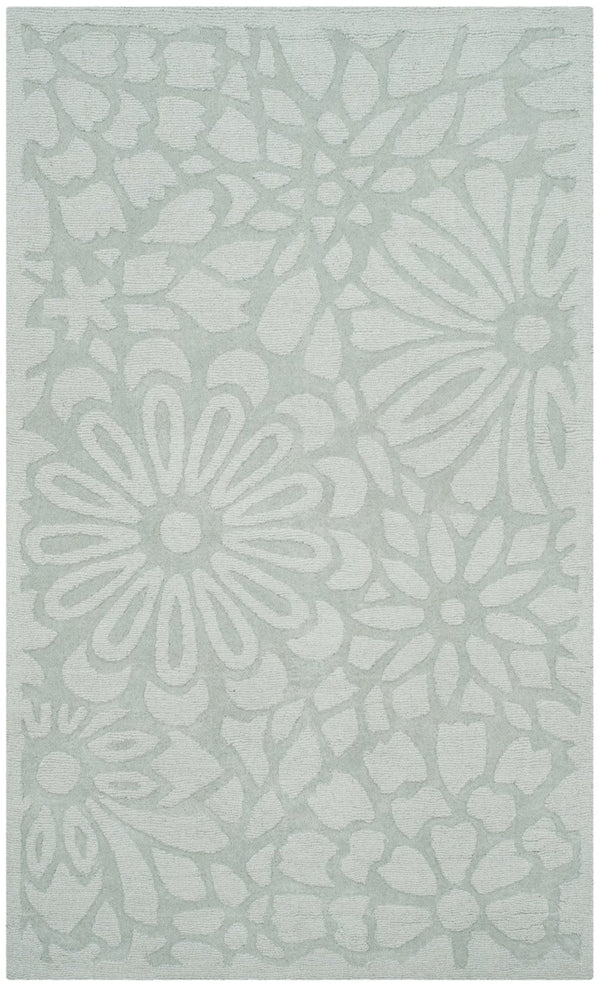 Safavieh Ms Full Bloom Area Rug - Handcrafted Wool Design With Vibrant Floral Motifs For Elegant Living Spaces Driftwood Grey Wool Pile Msr4536g-3