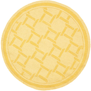 Safavieh Martha Hand-tufted Wool Area Rug - 4' Round Dried Chamomile For Timeless Elegance & Comfort Dried Chamomile Wool Pile Msr4549c-4r