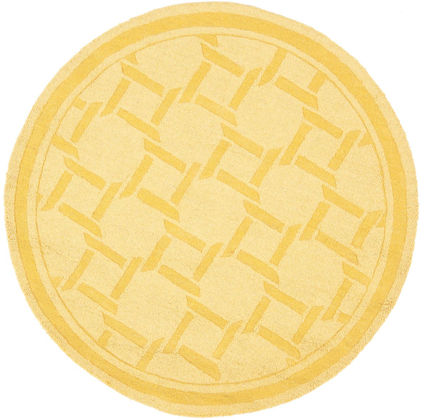 Safavieh Martha Hand-tufted Wool Area Rug - 4' Round Dried Chamomile For Timeless Elegance & Comfort Dried Chamomile Wool Pile Msr4549c-4r