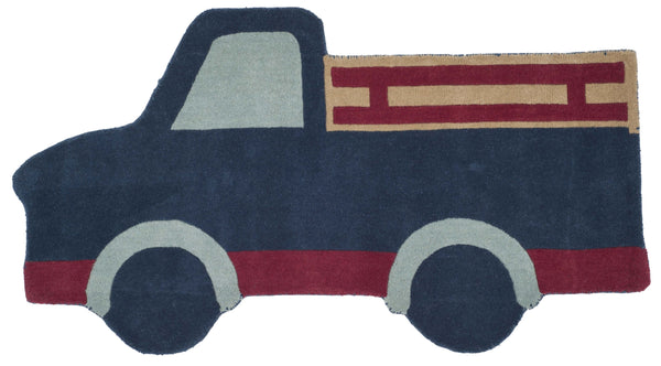 Safavieh Martha Hand-tufted Blue Wool Rug 3' X 5'6" - Elegant Indian Craftsmanship For Cozy Living Spaces Blue Wool Msr4568a-3s