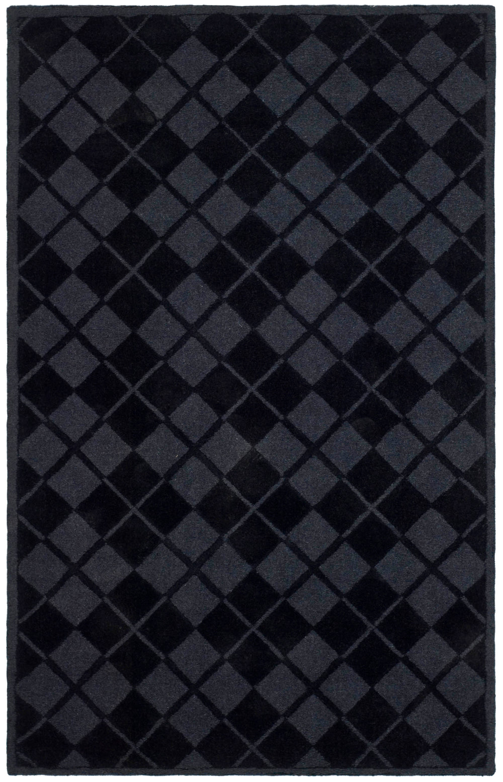 Safavieh Ms Argle 4616b Wrought Iron 8' X 10' Hand-tufted Wool Area Rug With Timeless Chic Geometric Design Wrought Iron Wool Msr4616b-8