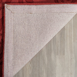 Safavieh Msr Hand-loomed Wool Pile Area Rug With Whimsical Rose Pattern For Elegant Home Decor And Comfort Vermillon Wool Pile Msr4618a-24