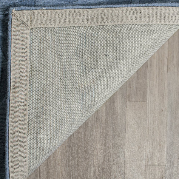 Safavieh Msr Hand-loomed Wool Pile Area Rug With Whimsical Rose Pattern For Elegant Home Decor And Comfort Thistle Blue Wool Pile Msr4618b-24