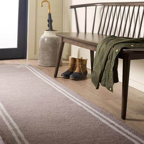 Safavieh Martha Hand-Tufted Light Grey & Ivory Wool-Cotton Rug — Low Pile, Modern Geometric Accent Rug 4'-0" x 6'-0" MSR4626F-4