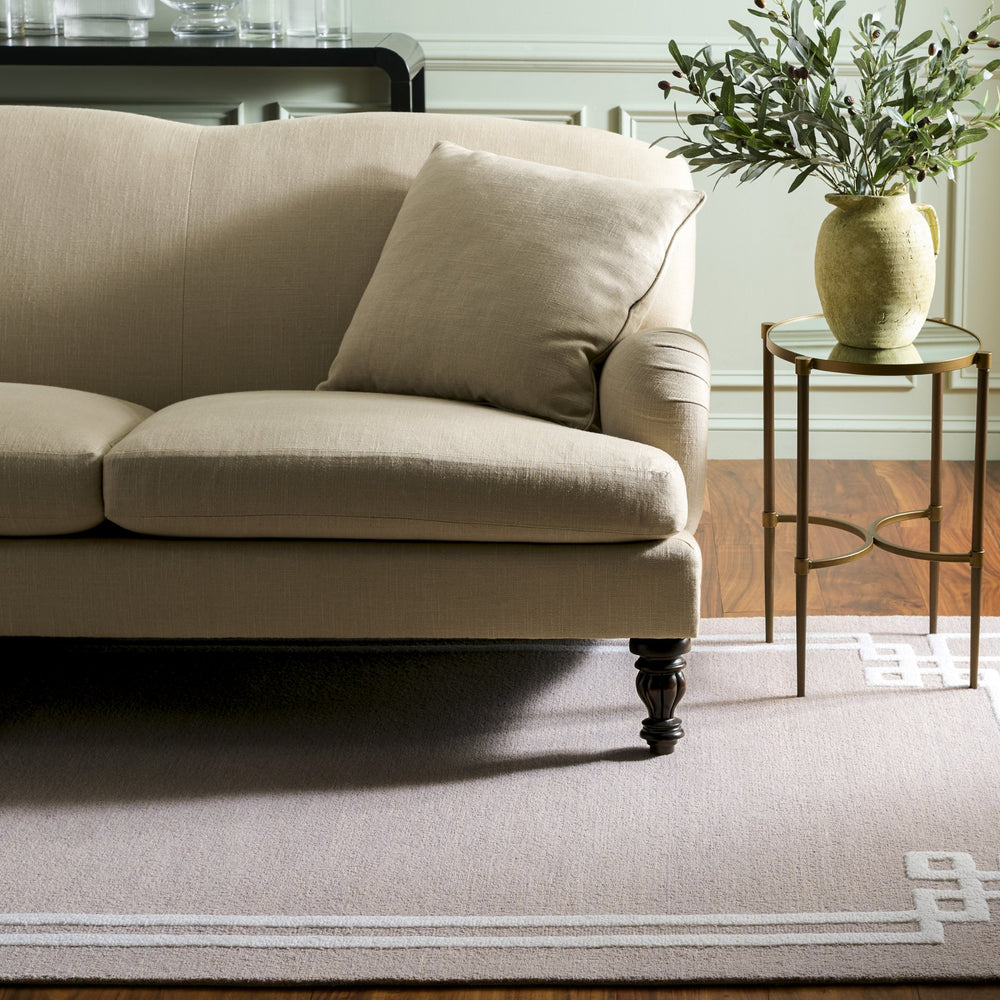 Safavieh Martha Hand-Tufted Light Grey Ivory Area Rug — Wool-Cotton Blend, Low Pile, Timeless Minimalist Style 9'-0" x 12'-0" MSR4626F-9