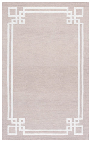 Safavieh Martha Hand-Tufted Light Grey And Ivory Wool-Cotton Rug, Low-Profile Minimalist Design For Modern Rooms 6'-0" x 9'-0" MSR4626F-6