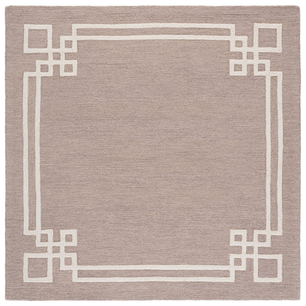 Safavieh Martha Hand-Tufted Light Grey Ivory Area Rug — Wool-Cotton Blend, Low Pile, Timeless Minimalist Style 9'-0" x 12'-0" MSR4626F-9