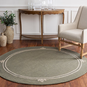 Safavieh Martha Sage Ivory Hand-Tufted Wool-Cotton Area Rug — Durable Low-Profile Modern Neutral Beauty 6'-0" x 9'-0" MSR4627W-6