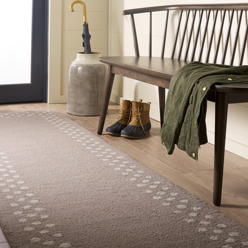 Safavieh Martha Hand-Tufted Light Grey Ivory Runner Rug, Wool-Cotton Blend, Low-Profile Modern Hallway Elegance 2'-3" x 8'-0" MSR4628F-28
