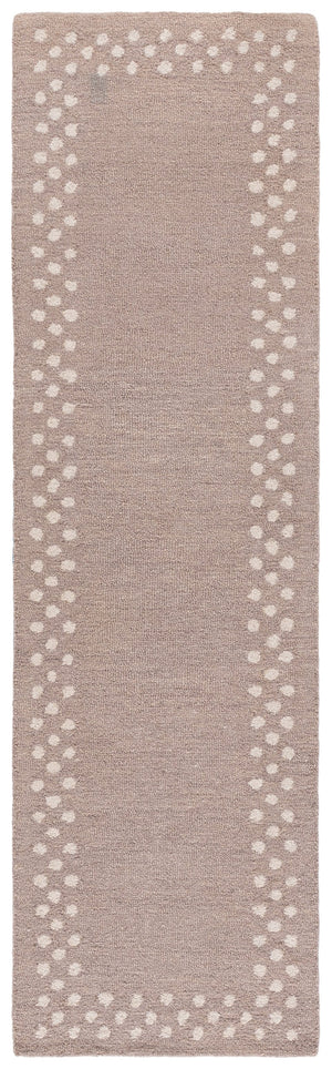 Safavieh Martha Hand-Tufted Light Grey Ivory Runner Rug, Wool-Cotton Blend, Low-Profile Modern Hallway Elegance 2'-3" x 8'-0" MSR4628F-28