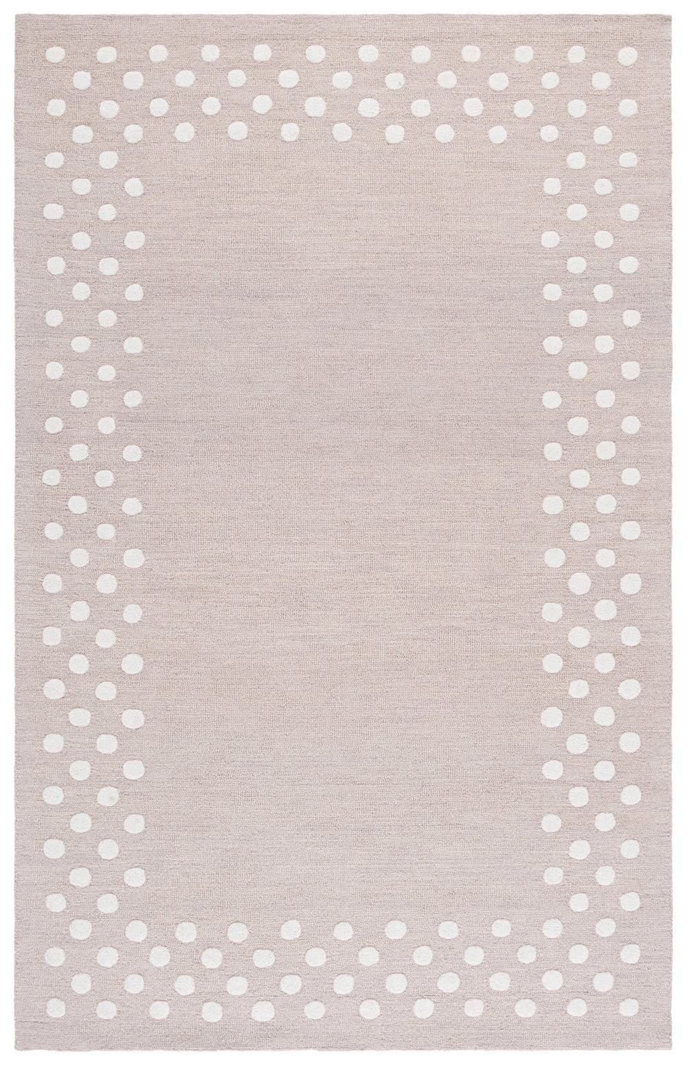 Safavieh Martha Hand‑Tufted Light Grey Ivory Round Wool-Cotton Rug — Modern Soft Texture, Cozy Durable Design 6'-0" x 6'-0" MSR4628F-6R