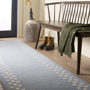 Safavieh Martha Hand‑Tufted Light Blue And Ivory Area Rug — Wool‑Cotton Blend, Low‑Pile Modern Minimalist Design 4'-0" x 6'-0" MSR4628L-4