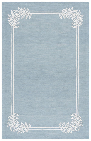 Safavieh Martha Hand-Tufted Light Blue And Ivory Area Rug — 80% Wool Low-Pile Elegance For Living Rooms 9'-0" x 12'-0" MSR4629L-9