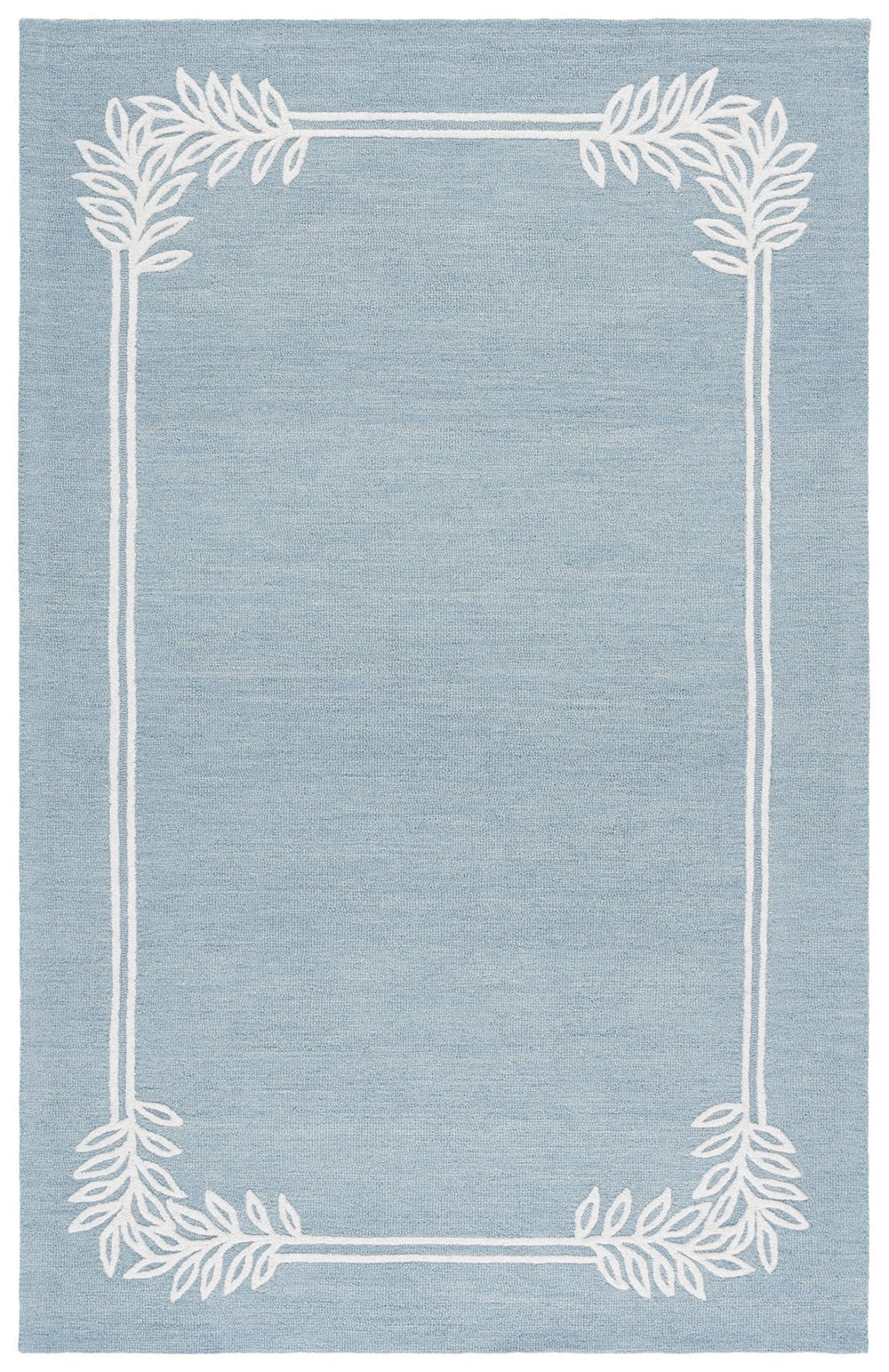 Safavieh Martha Light Blue Ivory Runner Rug — Hand-Tufted Wool-Cotton Blend, Low-Profile Modern Elegance 2'-3" x 8'-0" MSR4629L-28
