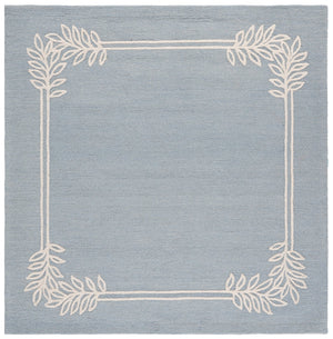 Safavieh Martha Hand-Tufted Light Blue Ivory Rug — Coastal-Modern Wool Cotton Blend, Low-Profile Elegance 6'-0" x 9'-0" MSR4629L-6