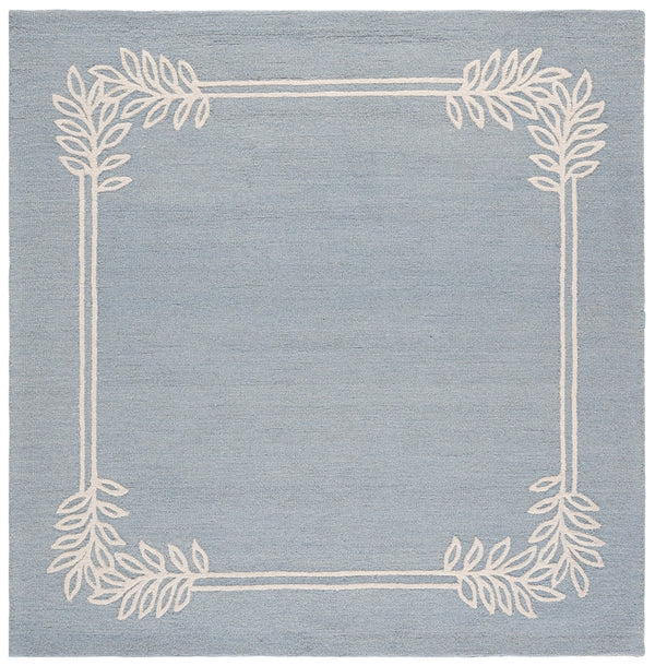 Safavieh Martha Hand-Tufted Light Blue Ivory Rug — Coastal-Modern Wool Cotton Blend, Low-Profile Elegance 6'-0" x 9'-0" MSR4629L-6