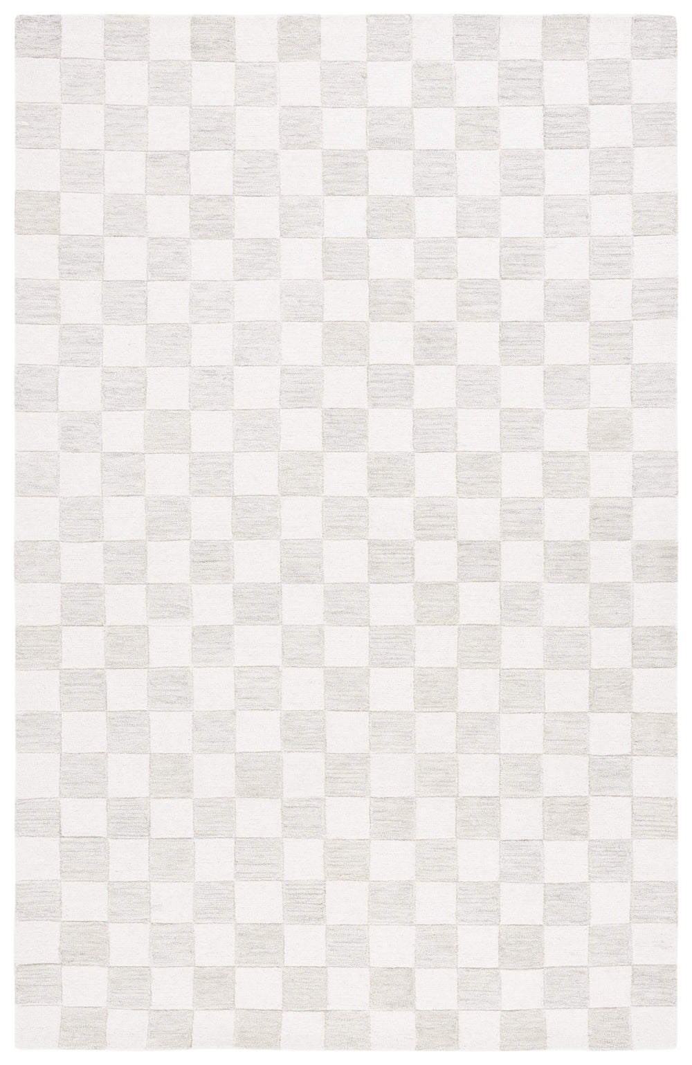 Safavieh Msr Contemporary Hand-tufted Area Rug - Luxurious Checkerboard Design For Modern Elegance In Any Room Beige ,Ivory 80% Wool,20% Cotton Msr4760b-4