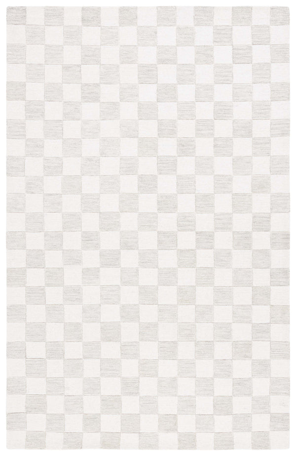 Safavieh Msr Contemporary Hand-tufted Area Rug - Luxurious Checkerboard Design For Modern Elegance In Any Room Beige ,Ivory 80% Wool,20% Cotton Msr4760b-4