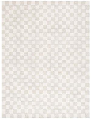 Safavieh Msr Contemporary Hand-tufted Area Rug - Luxurious Checkerboard Design For Modern Elegance In Any Room Beige ,Ivory 80% Wool,20% Cotton Msr4760b-4