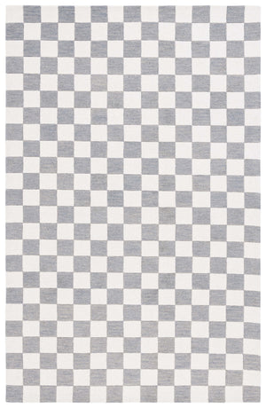 Safavieh Msr Contemporary Hand-tufted Area Rug - Luxurious Checkerboard Design For Modern Elegance In Any Room Grey ,Ivory 80% Wool,20% Cotton Msr4760f-9