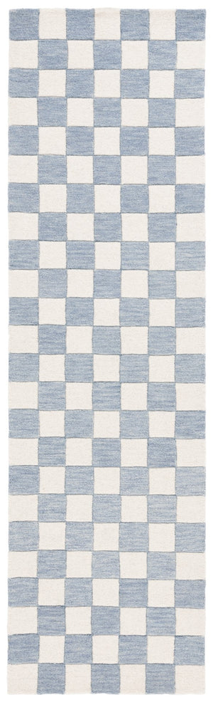 Safavieh Msr4760 Chelsea Hand Tufted 80% WOOL, 20% COTTON Contemporary Rug Light Blue / Ivory MSR4760L-8