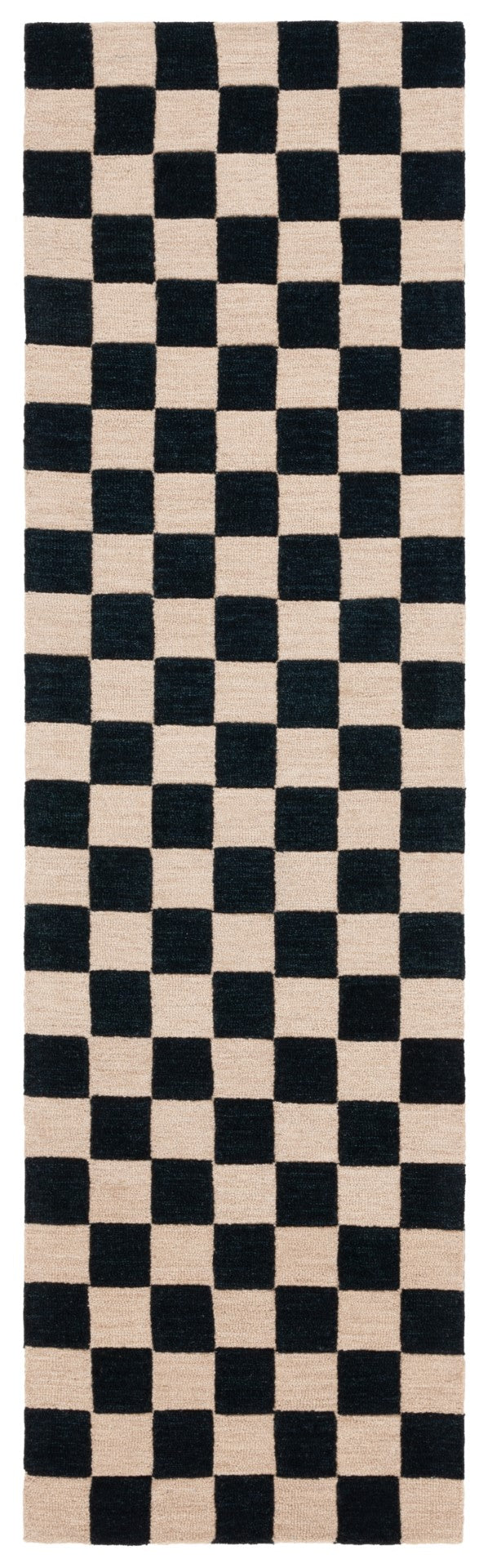 Safavieh Msr4760 Chelsea Hand Tufted 80% WOOL, 20% COTTON Contemporary Rug Black / Beige MSR4760Z-8